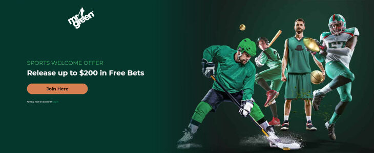 Mr Green $200 Free Bet